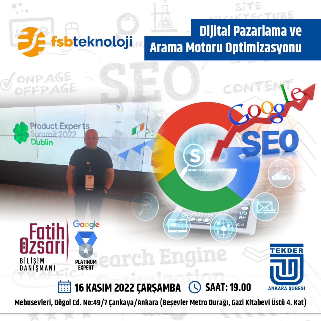 Dijital Pazarlama ve Seo Eğitimi Etkinliği